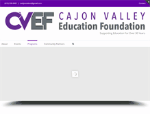 Tablet Screenshot of cvef.net